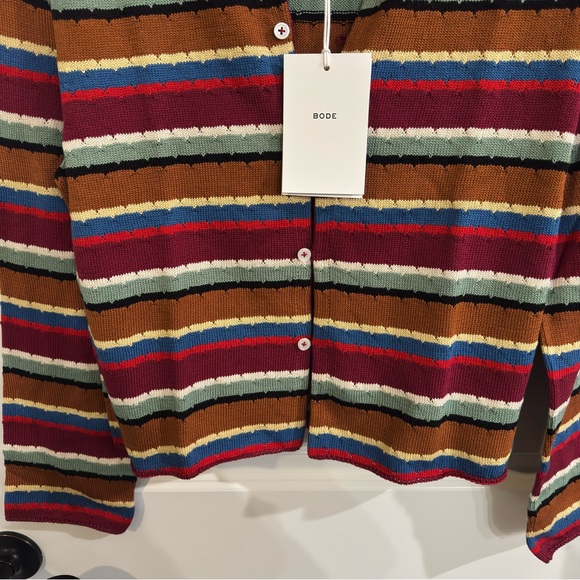 BODE Starkey Multi Particolored Striped Cardigan - Picture 8 of 16
